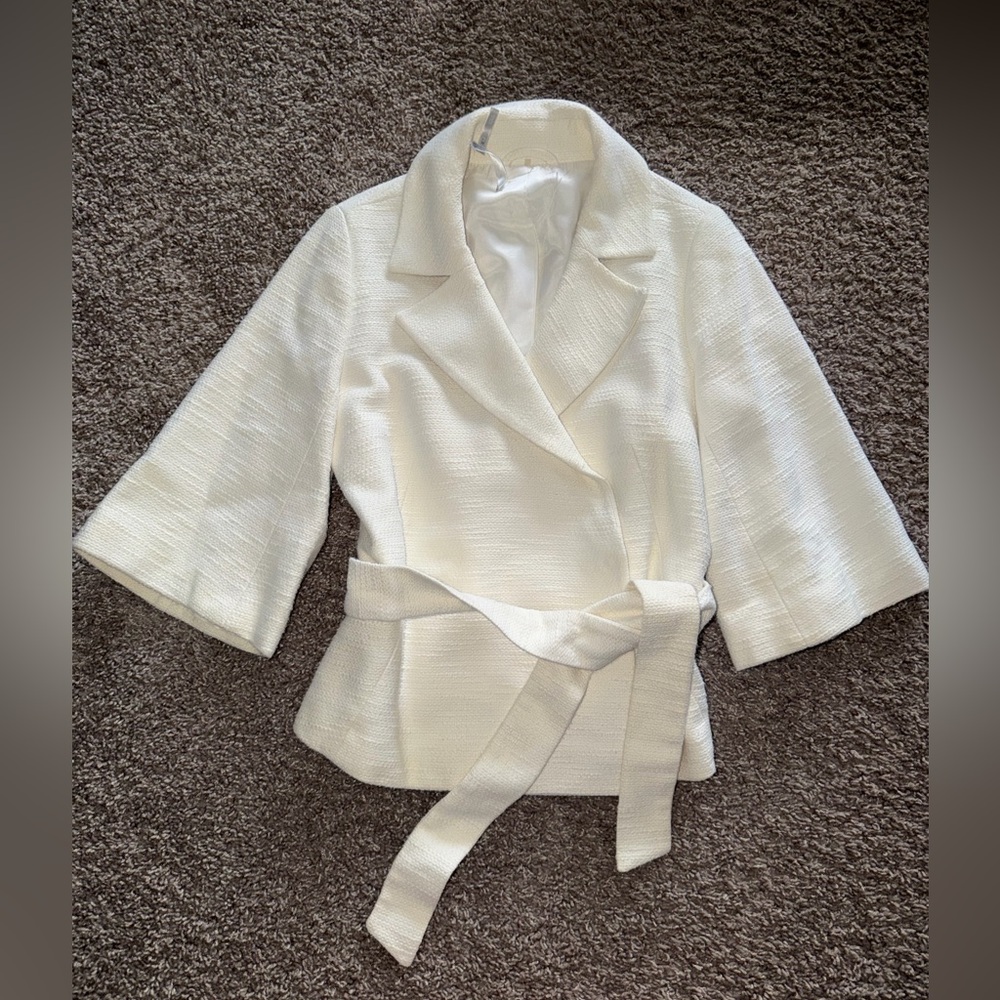 Classiques Entier Textured Cream Jacket